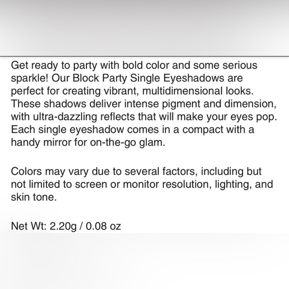 NIB Dose of Colors Block Party Single Eyeshadow in Slinky - Picture 14 of 16